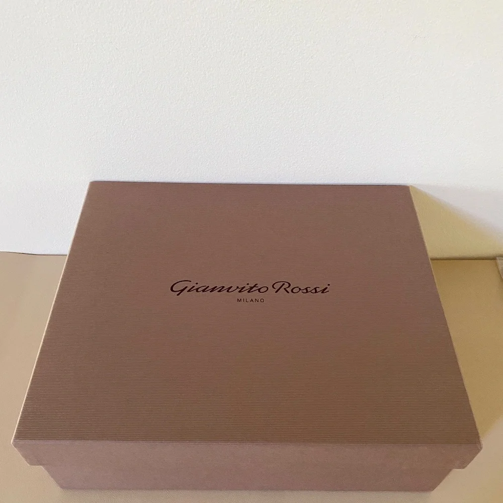 Gianvito Rossi Natalia Crystal Embellished High Heel Sandals 38  ( US7 / US8 )